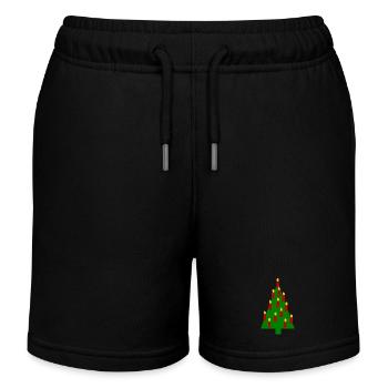 Tannenbaum Weihnachten - Kinder Organic Joggingshorts Mini Bolter von Stanley/Stella - Schwarz - Vorne