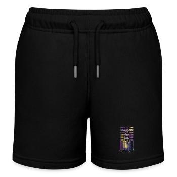 Bring Farbe in dein Leben - Kinder Organic Joggingshorts Mini Bolter von Stanley/Stella - Schwarz - Vorne