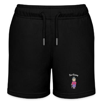 Oma Großmutter Beste Omi Sehschwäche Brille Spruch - Kinder Organic Joggingshorts Mini Bolter von Stanley/Stella - Schwarz - Vorne