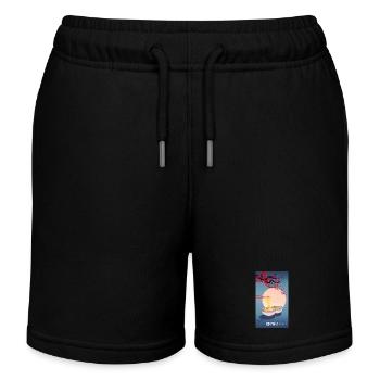 Oriental Japanese Art | Noodle | Ramen - Kids Organic Sweat Shorts by Stanley/Stella - black - Front