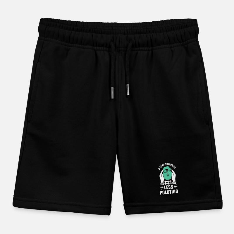 Step towards less pollution Kids Organic Sweat Shorts by Stanley/Stella