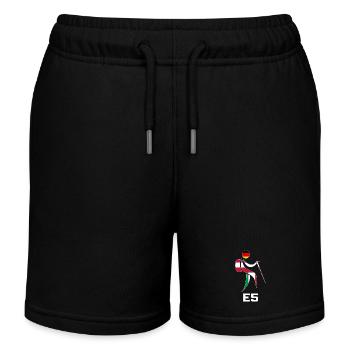 Alpenüberquerung E5 Alpen Alpenüberquerer Wanderer - Kinder Organic Joggingshorts Mini Bolter von Stanley/Stella - Schwarz - Vorne
