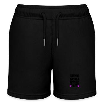 Hen Party Crew Hen - Kids Organic Sweat Shorts by Stanley/Stella - black - Front