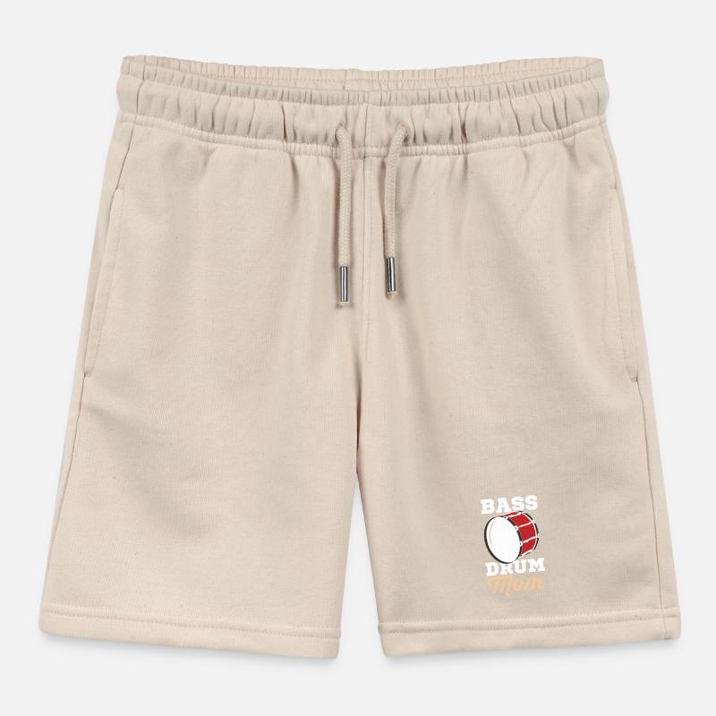 Bass Drum Nut Kids Organic Sweat Shorts by Stanley/Stella