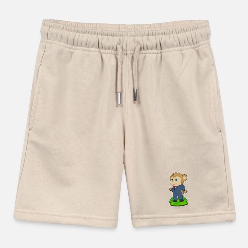 Monkey Groom Wedding Suit Kids Organic Sweat Shorts by Stanley/Stella