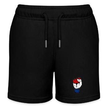 Holland Flagge Faust used - Kinder Organic Joggingshorts Mini Bolter von Stanley/Stella - Schwarz - Vorne