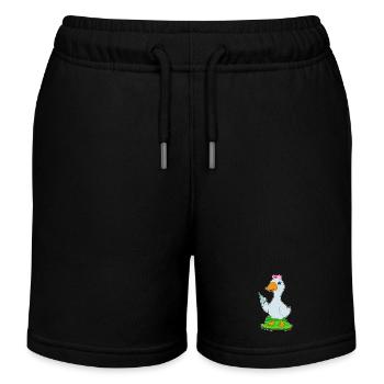 Duck Nurse Nursing Everyday Life - Kids Organic Sweat Shorts by Stanley/Stella - black - Front