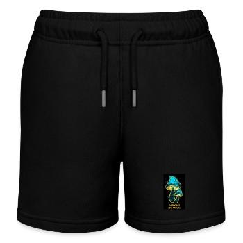 Shrooms are magic - Kinder Organic Joggingshorts Mini Bolter von Stanley/Stella - Schwarz - Vorne