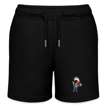 Cheval Cowboy Chapeau de Cowboy - Short de jogging enfant bio Stanley/Stella - noir - Devant