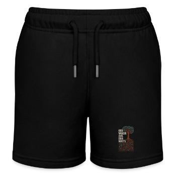 Indigene Sprache Revitalisierung Muttersprachler - Kinder Organic Joggingshorts Mini Bolter von Stanley/Stella - Schwarz - Vorne