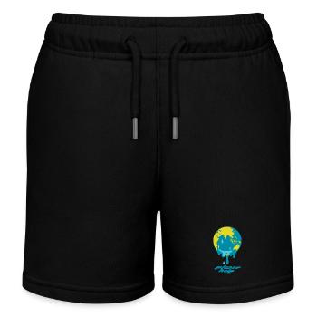 Réchauffement climatique - Short de jogging enfant bio Stanley/Stella - noir - Devant