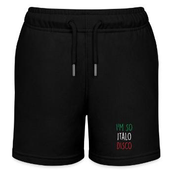 Italo Disco - Kinder Organic Joggingshorts Mini Bolter von Stanley/Stella - Schwarz - Vorne