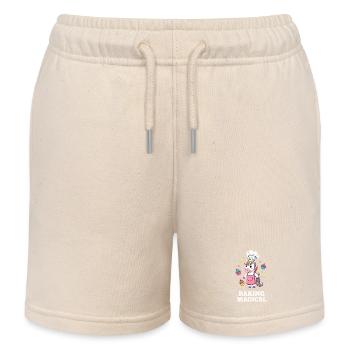 Einhorn Bäckerzauber - Kinder Organic Joggingshorts Mini Bolter von Stanley/Stella - Natur - Vorne