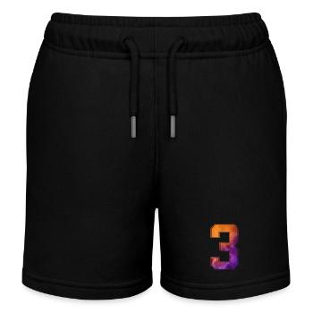 NON. 3 NUMÉRO 3 COLLÈGE 3E ANNIVERSAIRE - Short de jogging enfant bio Stanley/Stella - noir - Devant