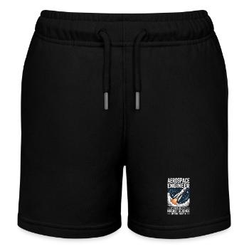 Luft- und Raumfahrtingenieur wie Raketenwissenschaft - Kinder Organic Joggingshorts Mini Bolter von Stanley/Stella - Schwarz - Vorne