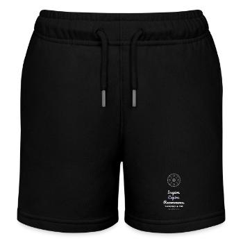 Expire. Yoga Méditation Bien-être - Short de jogging enfant bio Stanley/Stella - noir - Devant