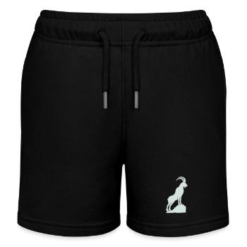 Sommets montagneux Silhouette du Capricorne - Short de jogging enfant bio Stanley/Stella - noir - Devant