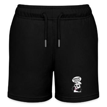 Panda Küchenchef Extra Rice - Kinder Organic Joggingshorts Mini Bolter von Stanley/Stella - Schwarz - Vorne