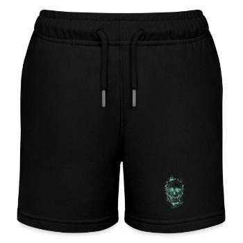 Schädel - Kinder Organic Joggingshorts Mini Bolter von Stanley/Stella - Schwarz - Vorne