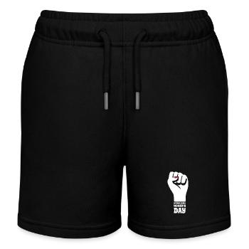 Journée internationale de la femme - Cadeau - Short de jogging enfant bio Stanley/Stella - noir - Devant