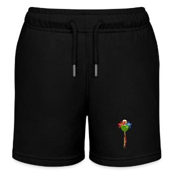 Frohes Neues Jahr Ballons - Kinder Organic Joggingshorts Mini Bolter von Stanley/Stella - Schwarz - Vorne