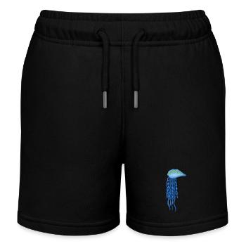 Bluebottle Jellyfish South Africa - Kids Organic Sweat Shorts by Stanley/Stella - black - Front