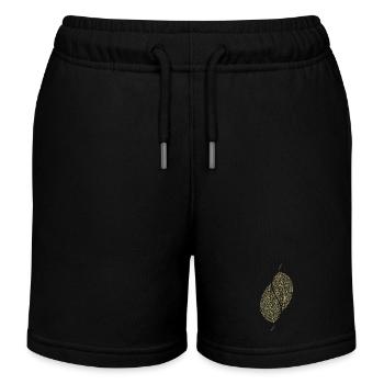 Blätter Dekorativ - Kinder Organic Joggingshorts Mini Bolter von Stanley/Stella - Schwarz - Vorne
