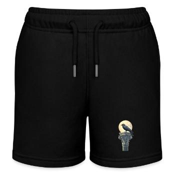 Raven - Kids Organic Sweat Shorts by Stanley/Stella - black - Front