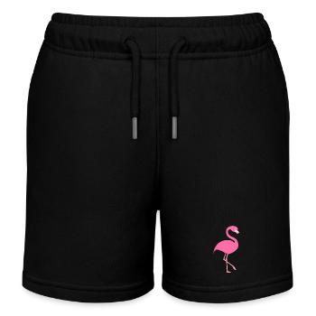 Flamingo - Kinder Organic Joggingshorts Mini Bolter von Stanley/Stella - Schwarz - Vorne