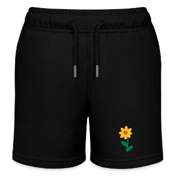 Blume - Kinder Organic Joggingshorts Mini Bolter von Stanley/Stella - Schwarz - Vorne