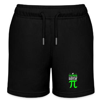 Passwort ist Pi Ziffern - Kinder Organic Joggingshorts Mini Bolter von Stanley/Stella - Schwarz - Vorne