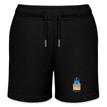 Wernigerode, town hall, half-timbered house East Germany - Kids Organic Sweat Shorts by Stanley/Stella - black - Front