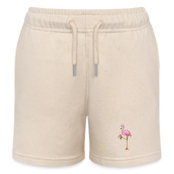 Cartes de poker Flamingo Poker - Short de jogging enfant bio Stanley/Stella - écru doux - Devant