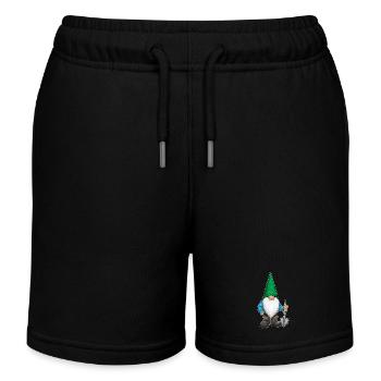 Zwerg Halloween Schaufel - Kinder Organic Joggingshorts Mini Bolter von Stanley/Stella - Schwarz - Vorne