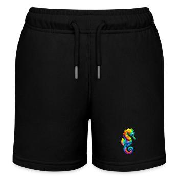 Hippocampe - Short de jogging enfant bio Stanley/Stella - noir - Devant