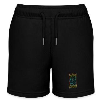 Dualisme VI - Short de jogging enfant bio Stanley/Stella - noir - Devant