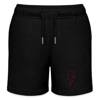 The Red Bolt - Standard - Kids Organic Sweat Shorts by Stanley/Stella - black - Front
