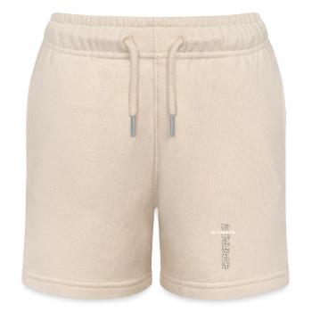 Alert! Antifascista! - Word art - Kids Organic Sweat Shorts by Stanley/Stella - soft Ecru - Front