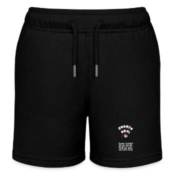 Schlaf wie WLAN: Ausfall nervt - Kinder Organic Joggingshorts Mini Bolter von Stanley/Stella - Schwarz - Vorne