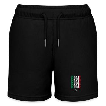 Rome Italie, j’adore Rome - Short de jogging enfant bio Stanley/Stella - noir - Devant