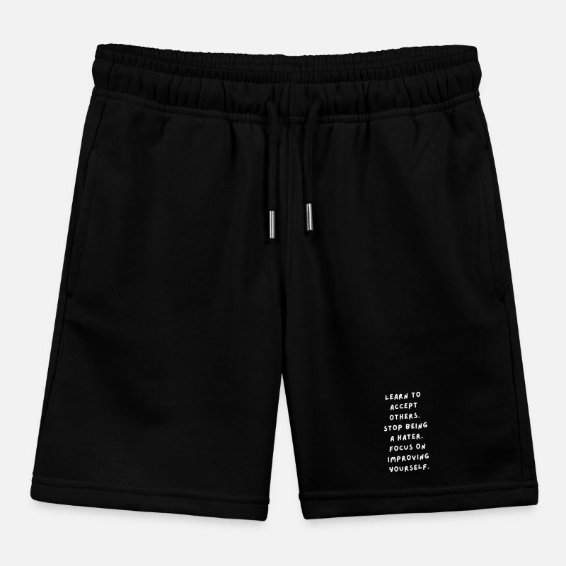 Learning acceptance, self-improvement Kids Organic Sweat Shorts by Stanley/Stella