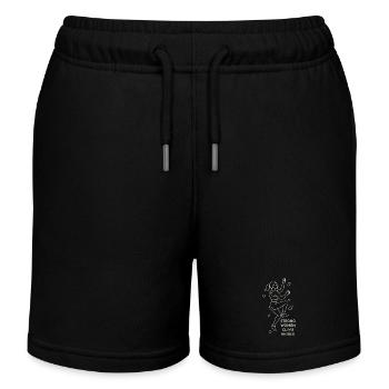Des femmes fortes grimpent plus haut – Art en ligne grimpeur féminine - Short de jogging enfant bio Stanley/Stella - noir - Devant