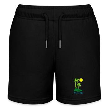 Allein und glücklich - Kinder Organic Joggingshorts Mini Bolter von Stanley/Stella - Schwarz - Vorne