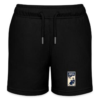 Lieblingsduft Bibliothek | Bücherliebe - Kinder Organic Joggingshorts Mini Bolter von Stanley/Stella - Schwarz - Vorne