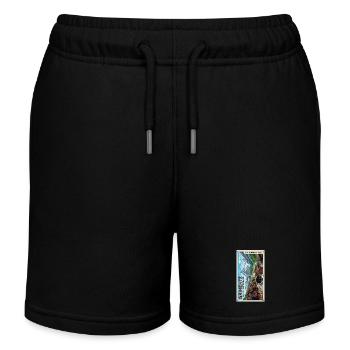 Grimentz Alpine Panorama Switzerland - Kids Organic Sweat Shorts by Stanley/Stella - black - Front