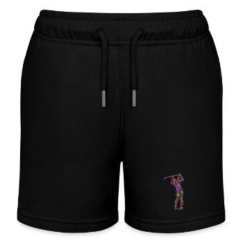 Golfeuse Golfeuse Femmes Colorées Enfants Filles Golfeuses - Short de jogging enfant bio Stanley/Stella - noir - Devant