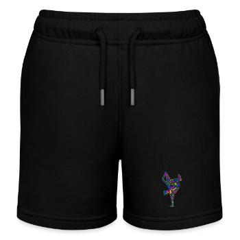 Breakdancing Breakdancer Bunt Jungen Breakdance - Kinder Organic Joggingshorts Mini Bolter von Stanley/Stella - Schwarz - Vorne