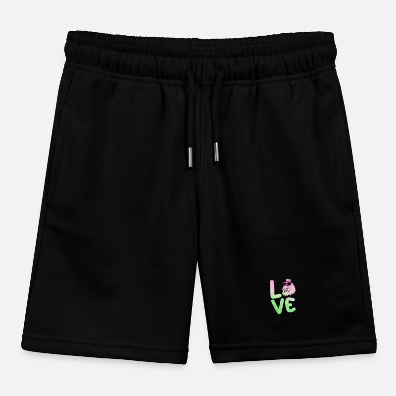 Chickens Hen Kids Organic Sweat Shorts by Stanley/Stella