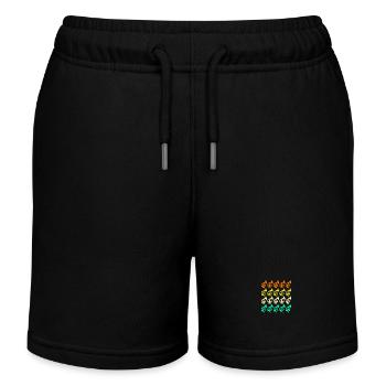 Horn player French horn - Kids Organic Sweat Shorts by Stanley/Stella - black - Front