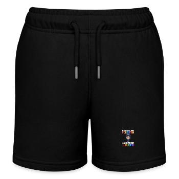 Polizist Erste Klasse Einschulung Schulkind - Kinder Organic Joggingshorts Mini Bolter von Stanley/Stella - Schwarz - Vorne